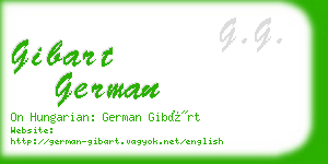 gibart german business card